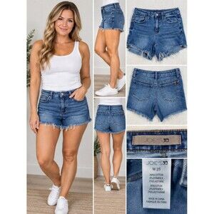 Joe’s Jeans Janessa Denim Cutoff Shorts W25 Frayed Raw Hem Y2K 5"